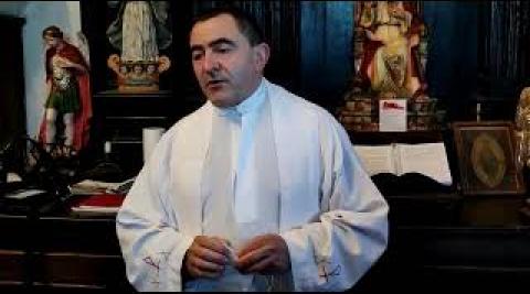 Mikel Garciandía, capellán de San Miguel de Aralar