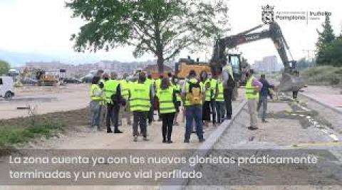 Vídeo: Visita a las obras de la primera fase del parque sur de la Txantrea Vídeo: Visita a las obras de la primera fase del parque sur de la Txantrea