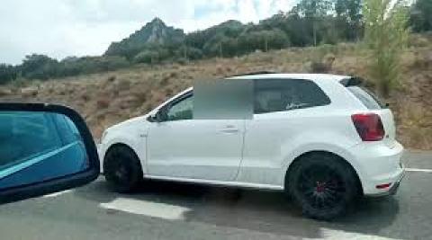 Carrera ilegal de coches en Navarra Carrera ilegal de coches en Navarra