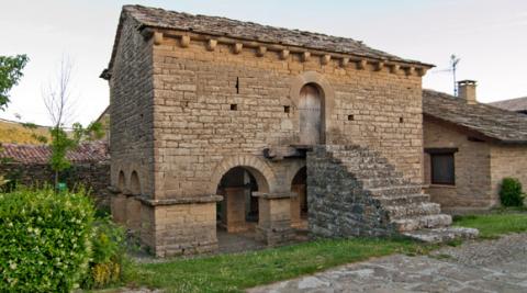 Hórreo de Iracheta, en Valdorba