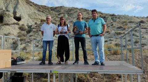 De izquierda a derecha: Manolo Domínguez, Olga León Osta, Ander Villanueva y José María Pardo