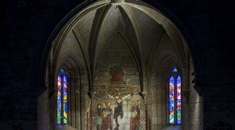 A* Jesús Garzaron
F* 2018_05_12
T* Restauración - presentación de pinturas y grafitos de la ermita de Zoilo
L* Cáseda