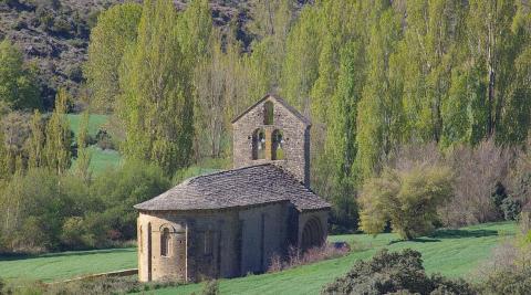 La ermita se encuentra en el término de Garinoain, en la Valdorba.