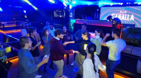 Interior de la discoteca Canalla, esta madrugada
