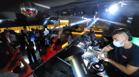 Interior de la discoteca Canalla, esta madrugada