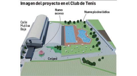 Plano del proyecto del Club Tenis Pamplon