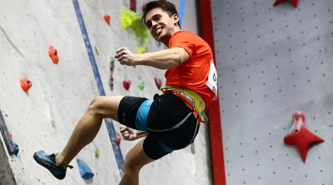 iker-carrera Iker Carrera, ganador en la final sub20 masculina de velocidad del Campeonato de España de escalada