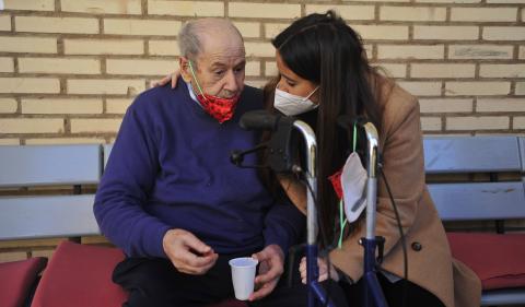 Los residentes estuvieron arropados en todo momento