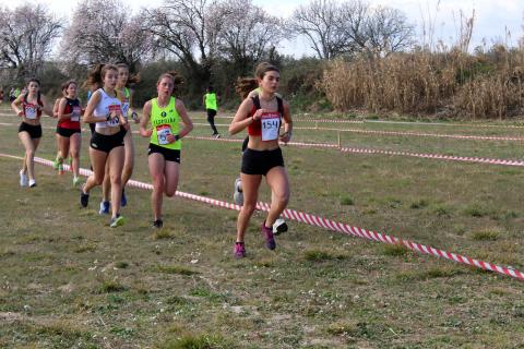 Participantes en el Campeonato Navarro de Cross Corto celebrado en Cascante