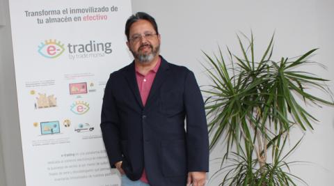 Carlos Montenegro, en las oficinas de Trade Monsa en el polígono Talluntxe II de Noáin