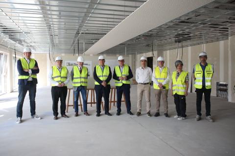 colegio lezkairu Las autoridades han visitado este martes las obras del nuevo colegio del Soto de Lezkairu