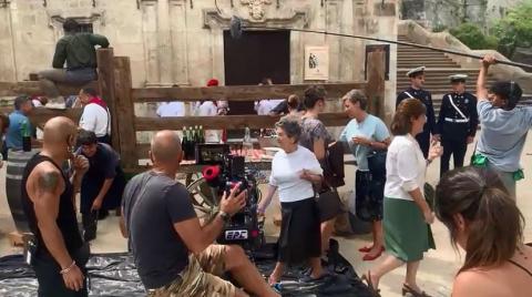 Vídeo del rodaje de la película 'La voz del sol'