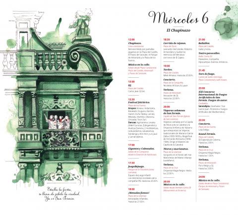 Programa San Fermín 2022: miércoles 6 de julio, el Chupinazo