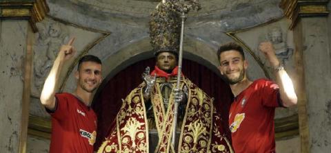 Oier y Roberto Torres, en el último ascenso a Primera
