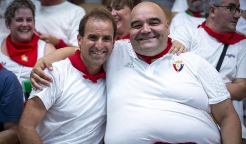 Jagoba Arrasate y José Antonio Prieto, 'Cata', en el Labrit