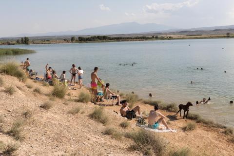 Balsa el Pulguer, en Tudela.