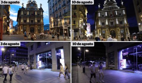 Un recorrido por la capital a partir de las diez de la noche de este último miércoles, primer día de vigencia de la normativa del Estado para el ahorro energético Un recorrido por la capital a partir de las diez de la noche de este último miércoles, primer día de vigencia de la normativa del Estado para el ahorro energético