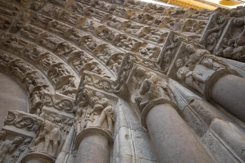 puerta del juicio Detalle de la Puerta del Juicio de la Catedral de Tudela