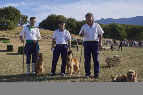 Finalistas Artzai Eguna 2022 Desde la izquierda: Aritz Ganboa, Antonio Alustiza y Jorge Oteiza
