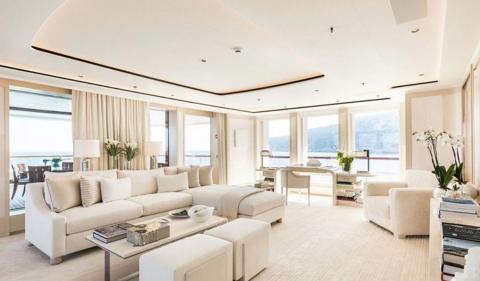 Interior del navío de Beyoncé y el rapero Jay Z Interior del navío de Beyoncé y el rapero Jay Z