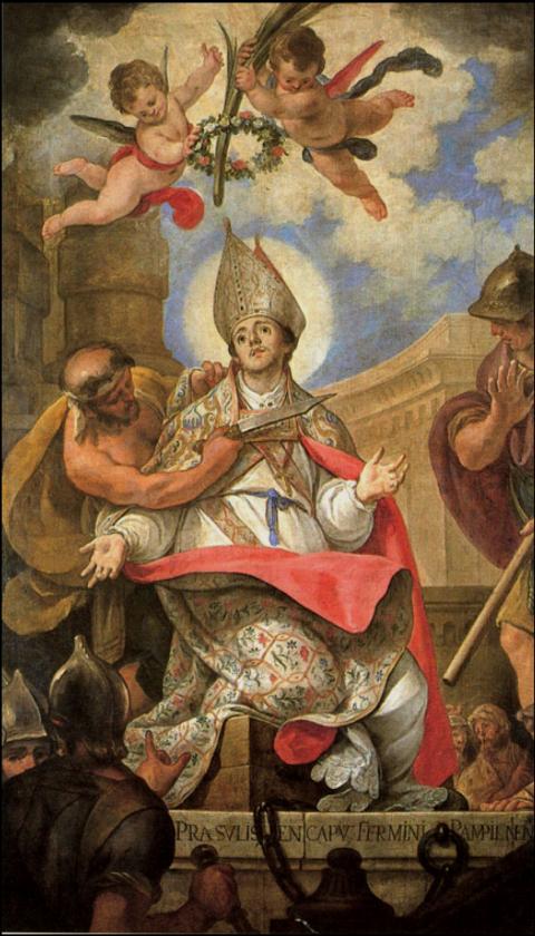 san fermin Martirio de san Fermín por José Ximénez Donoso, 1687. Ayuntamiento de Pamplona.