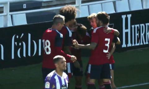 osasuna Osasuna vence y convence ante el Valladolid (0-2)