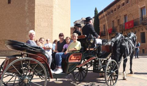 No faltaron los paseos en carruaje por Villafranca No faltaron los paseos en carruaje por Villafranca