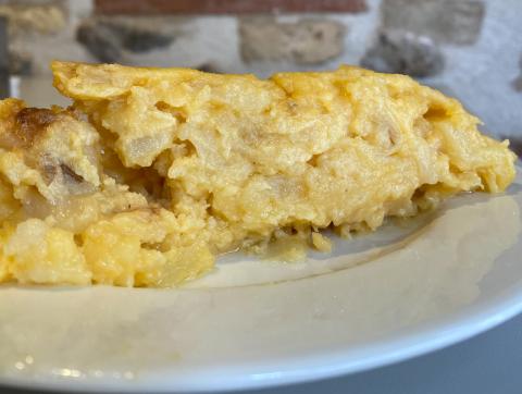 Tortilla de patata de la Heladería Elizalde Tortilla de patata de la Heladería Elizalde