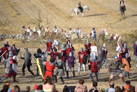 Batalla de Atapuerca, representación histórica Batalla de Atapuerca, representación histórica