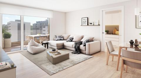 Salón tipo de una vivienda de Life Ripagaina Salón tipo de una vivienda de Life Ripagaina