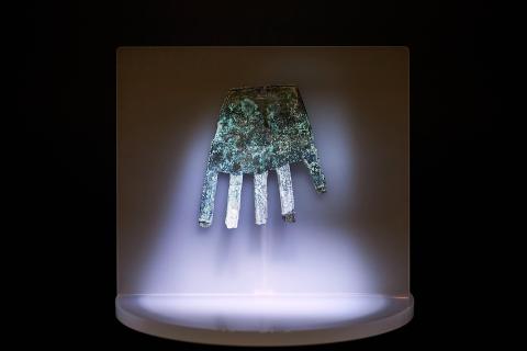 Fotos del descubrimiento de la mano de Irulegi. Fotos del descubrimiento de la mano de Irule