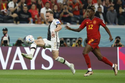 Nico Nico Williams, en el partido del domindo contra Alemania