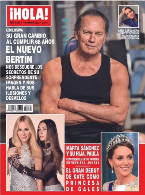 portada-hola Portada de la revista ¡Hola! del miércoles 30 de noviembre de 2022