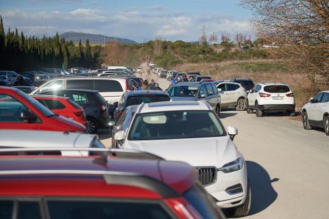 Tajonar2 Las zonas de aparcamiento se quedaron muy pequeñas