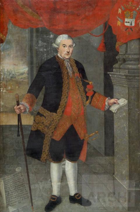Retrato de Agustín de Jáuregui como virrey en el Museo Histórico de Lima Retrato de Agustín de Jáuregui como virrey en el Museo Histórico de Lima