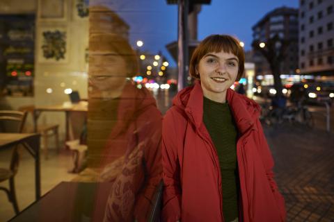 Jara Liras Jara Liras, retratada en Pamplona.
