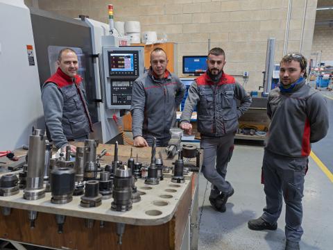 De izda. a dcha.: Pedro Roitegi, Aritz Usarbarrena, Iñigo Andueza y Eduardo Sanz De izda. a dcha.: Pedro Roitegi, Aritz Usarbarrena, Iñigo Andueza y Eduardo Sanz