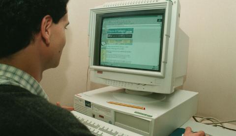 Inicios de la edición digital de Diario de Navarra Suplemento 120 aniversario