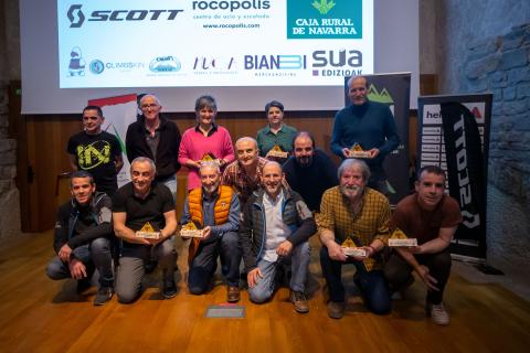 Los diez voluntarios galardonados que trabajan en la red de senderos GR