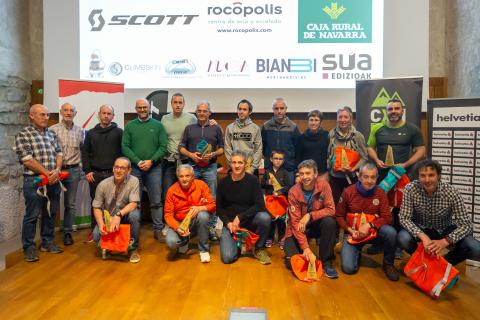 Los finalistas del campeonato navarro de marchas de largo recorrido