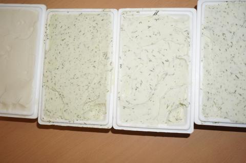 El helado ya preparado