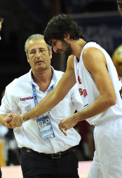 Final del Eurobasket de Lituania 2011 disputada entre España y Francia con victoria española por 98-85.