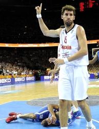 Final del Eurobasket de Lituania 2011 disputada entre España y Francia con victoria española por 98-85.