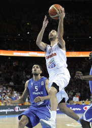 Final del Eurobasket de Lituania 2011 disputada entre España y Francia con victoria española por 98-85.