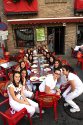 Imágenes de las fiestas en la localidad navarra de Corella y en la celebración de San Fermín Chiquito en Pamplona.