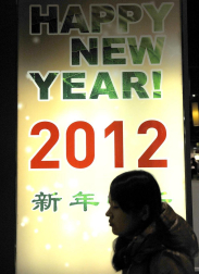 Imágenes de las celebraciones en distintas partes del mundo de la llegada del Año Nuevo 2012 y la despedida de 2011 en la tradicional Nochevieja.