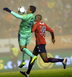 Imágenes del partido Osasuna-Barcelona correspondiente a la vuelta de octavos de final de la Copa del Rey.