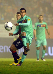 Imágenes del partido Osasuna-Barcelona correspondiente a la vuelta de octavos de final de la Copa del Rey.
