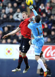 Imágenes del partido entre Osasuna y Racing en el Reyno de Navarra