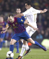 Imágenes del partido de vuelta en los cuatro de final de la Copa del Rey, disputado entre el Barcelona y el Real Madrid en el Camp Nou.
